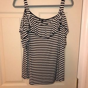 Metaphor Peep Sleeve stripped top!